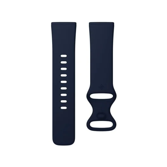 Fitbit Watch Versa 3 Fitness Aluminum Wristband With Heart Rate Tracket - Midnight/Soft Gold Aluminum